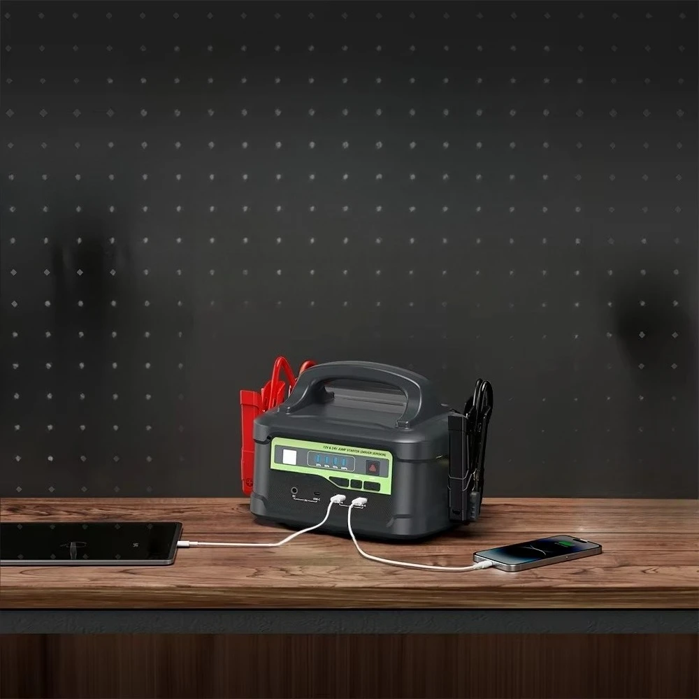 Full Diesel Vehicle Emergency Jump Starter, Multi-functional 12V / 24V Car Battery Booster