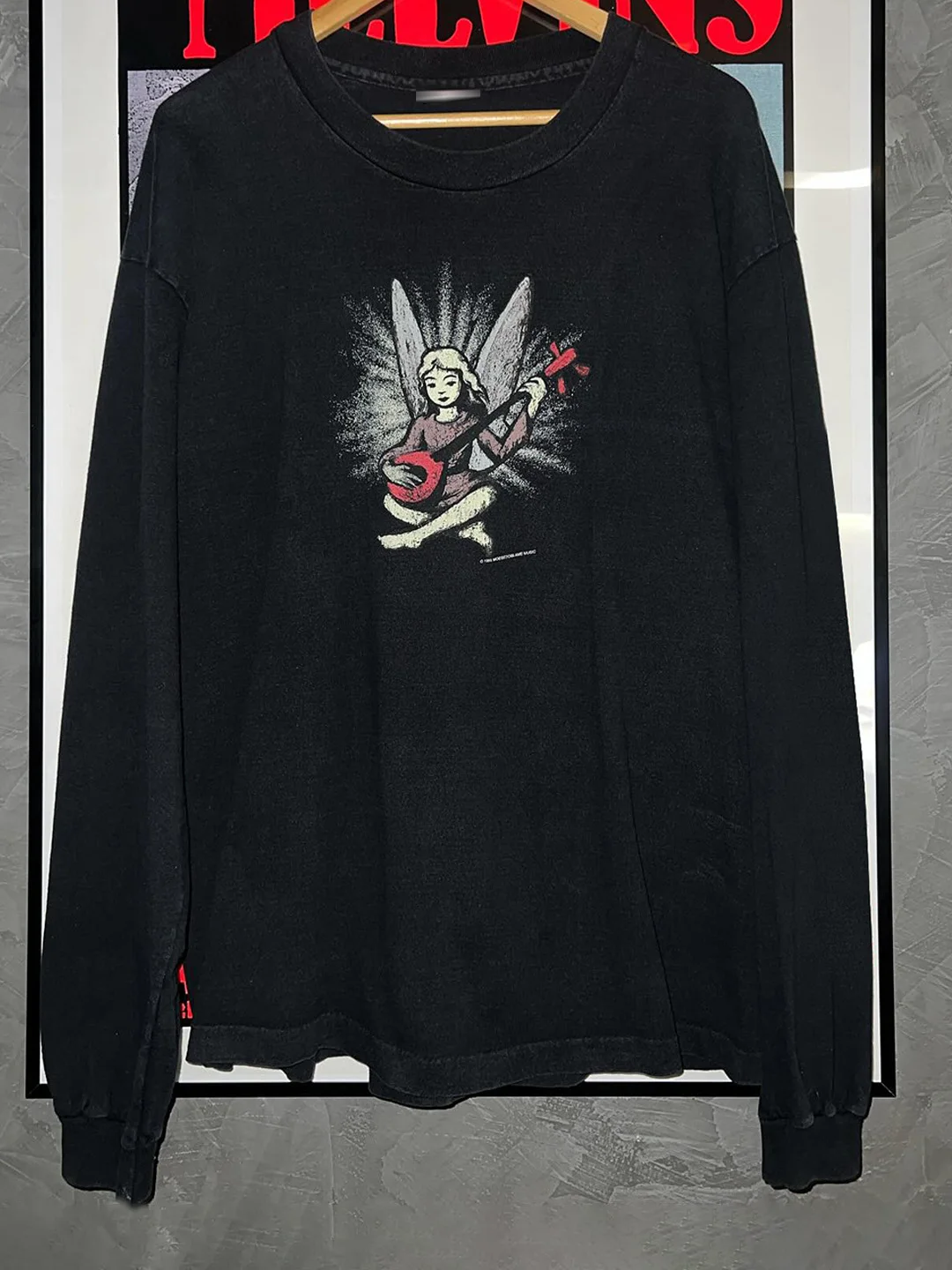 American Vintage Long Sleeve T-Shirt Trendy Cotton round Neck Printed Loose Fit Breathable Unisex T-Shirt