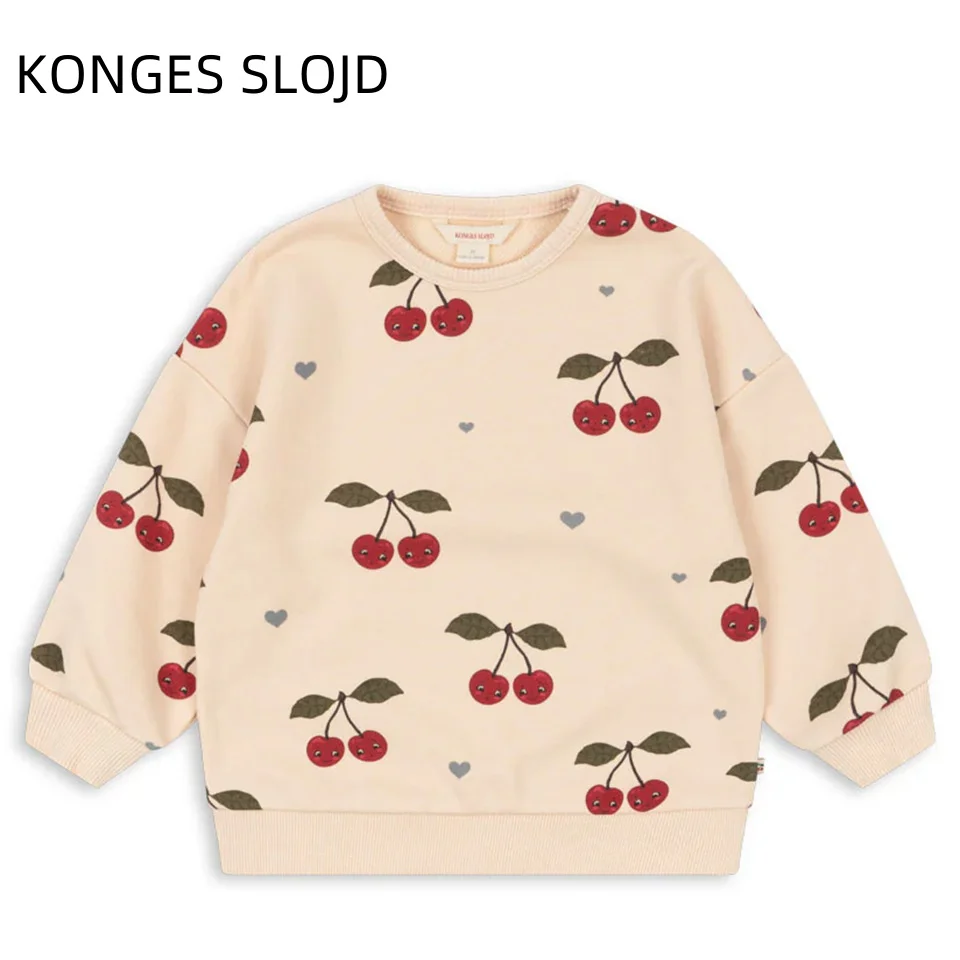 KONGES SLOJD New KS sequined sweatshirt and pants set with hoodie, men's and women's children's zipper jacket