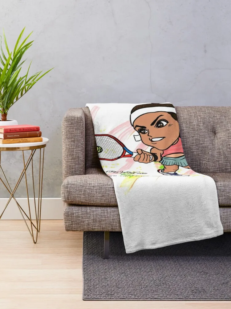 Caroline Garcia Throw Blanket cosplay anime Beach For Sofa Thin Weighted Blankets