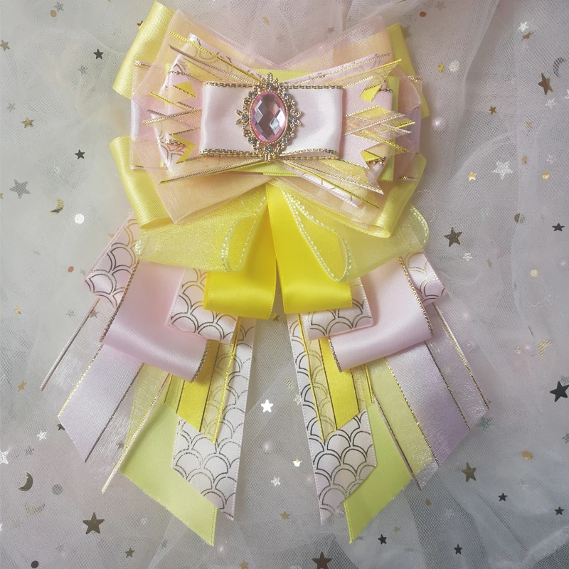 

Concert Light Stick Bows Women's Bow Ties Original Handmade Fashion Personality Lolita Uniform Bag Accessories Collar Flowers