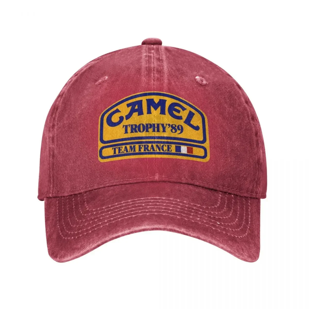 Camel Trophy Unisex Style Baseball Caps Time France Distressed Washed Caps Hat Casual Outdoor Summer Sun Cap