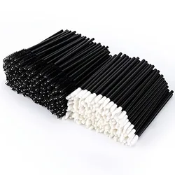 100pcs  make up kit Mascara Wands Lip Brushes Disposable Eyelash Mascara Eyebrow Brushes Applicator Makeup Cosmetic Brush