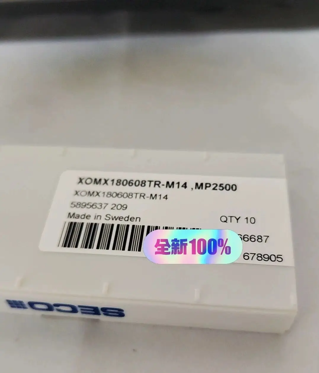 

Hard alloy cutting blades XOMX180608TR-M14,F40M