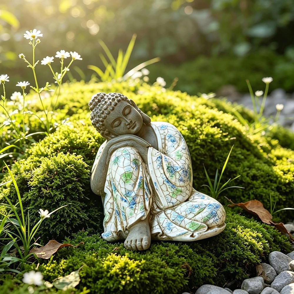 Estátua de Buda Adormecido Zen - Bonsai Garden China avaliação e preço