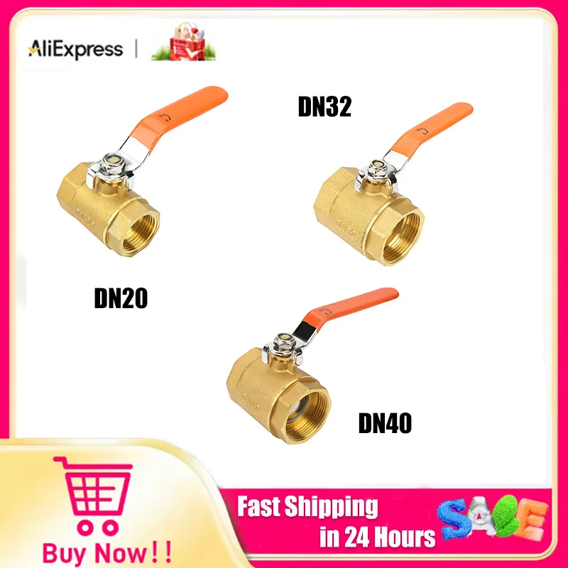 

Шаровой кран DN32 1-1/4BSP, латунный, запорный, для труб, с наружной и внутренней резьбой 3/4" DN20