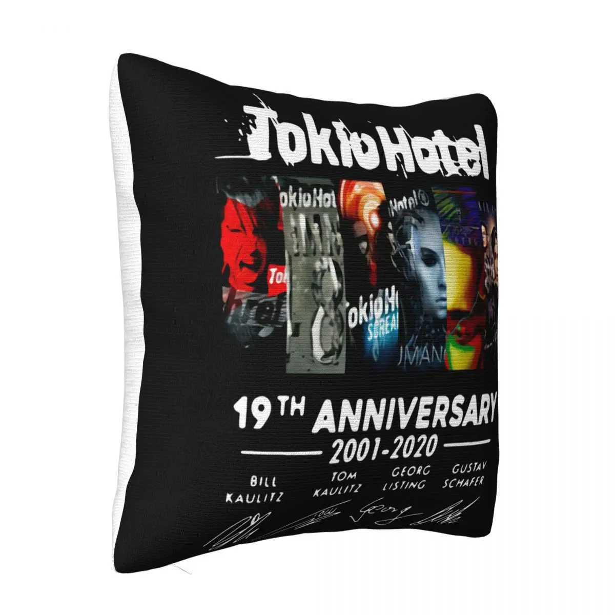 Tokio Hotel 19Th Anniversary 2001 2020 Thank You For The Memories Graphic Letter Pillow Case