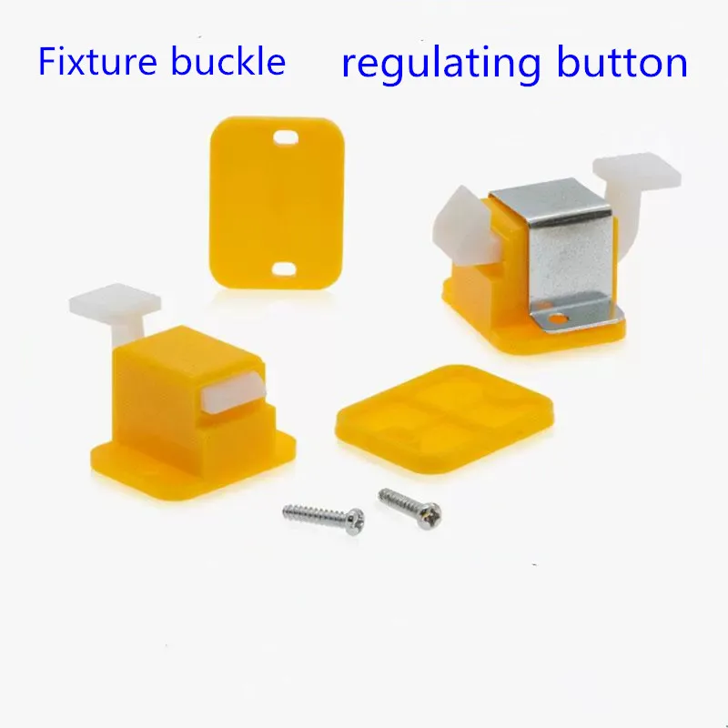 2PCS Yellow Plastic Testing Rack Buckle Long And Short Mouth Positioning Buckle For PCB Testing Rack Fixture Accessories