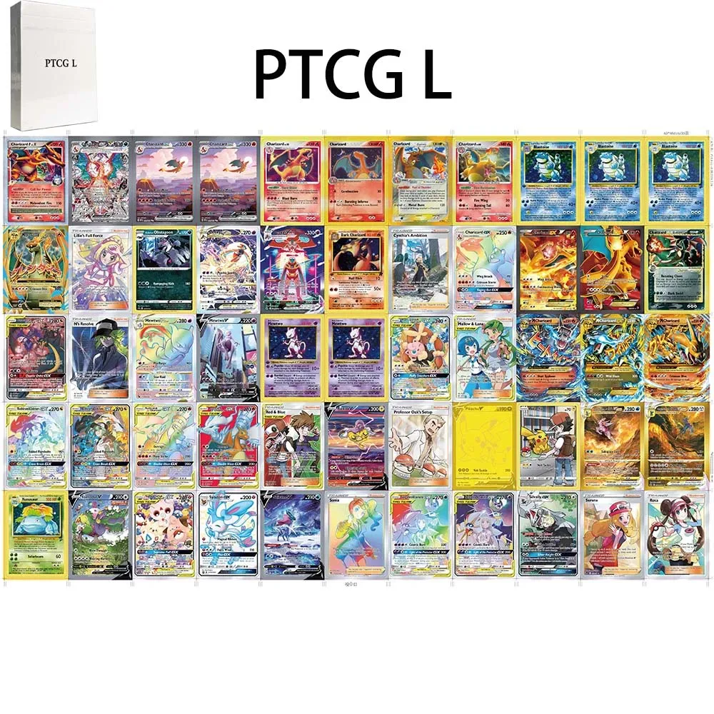 

Набор голографических прокси-карт PTCG L включает в себя коллекционные карты Suicune Deoxys Mewtwo, игровые прокси-карты, 55 карт, полный набор игрушек, подарок