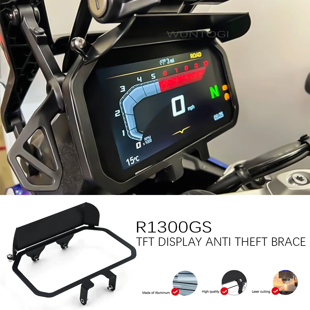 

R1300GS TFT Display Anti Theft Brace 2024 R1300GS Accessories For BMW R1300GS R1300 GS ADV TFT Screen Anti-theft Brace Sun Visor