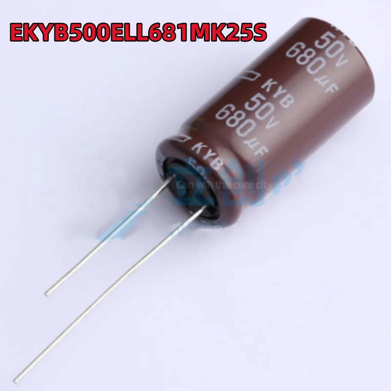 10 pcs new EKYB500ELL681MK25S plug aluminum electrolytic capacitor 680 uF �� 20% 50V D12.5xL25mm