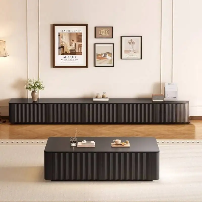 Cabinet Black Alone Tv Stand Living Room Design Minimalist Mini Floor Tv Stand Nordic Wood Cheap Mobili Per La Casa Furniture