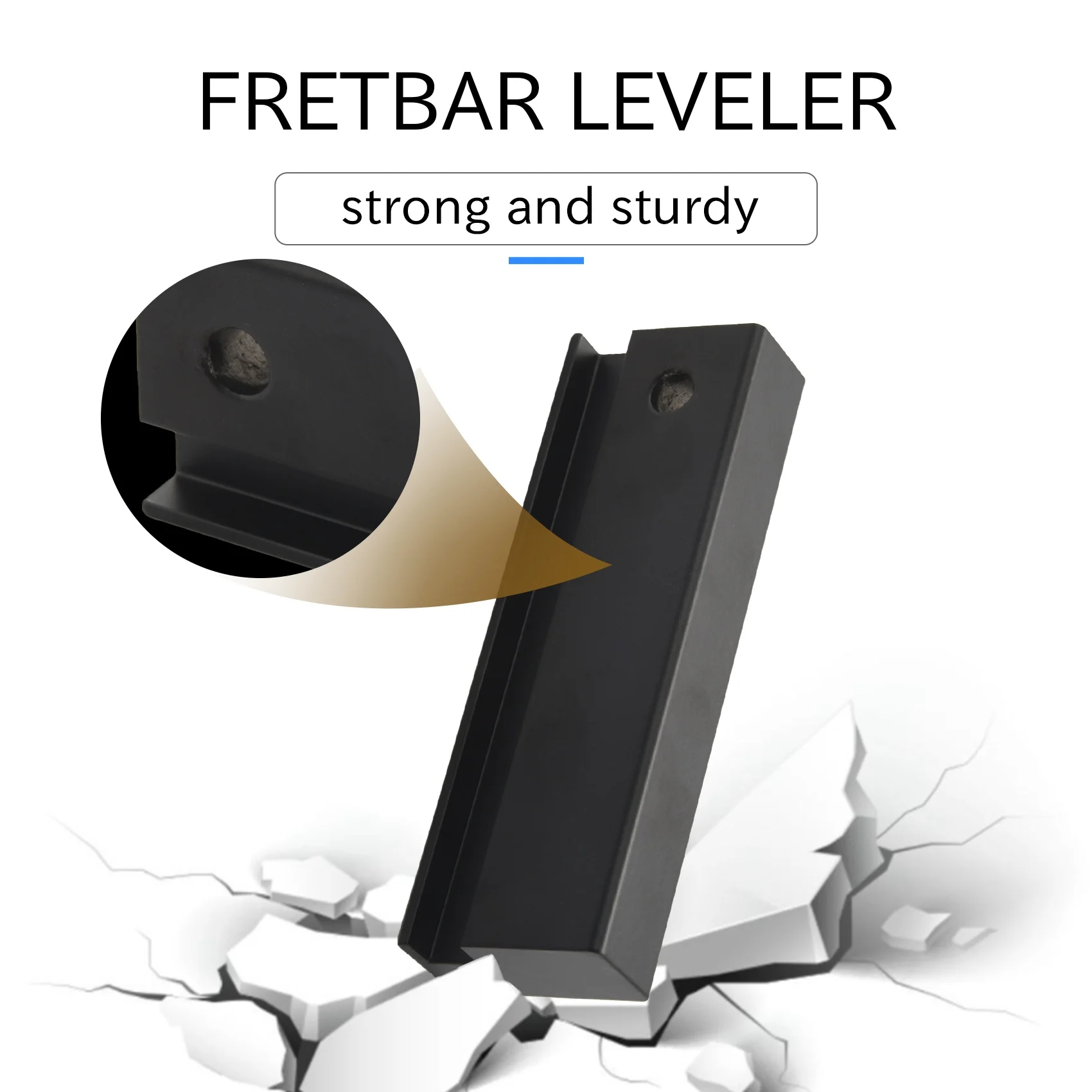 Fretbar Understring Leveler Fret Sanding Leveling Beam File Bar Luthier Tool for Guitar Bass Repair