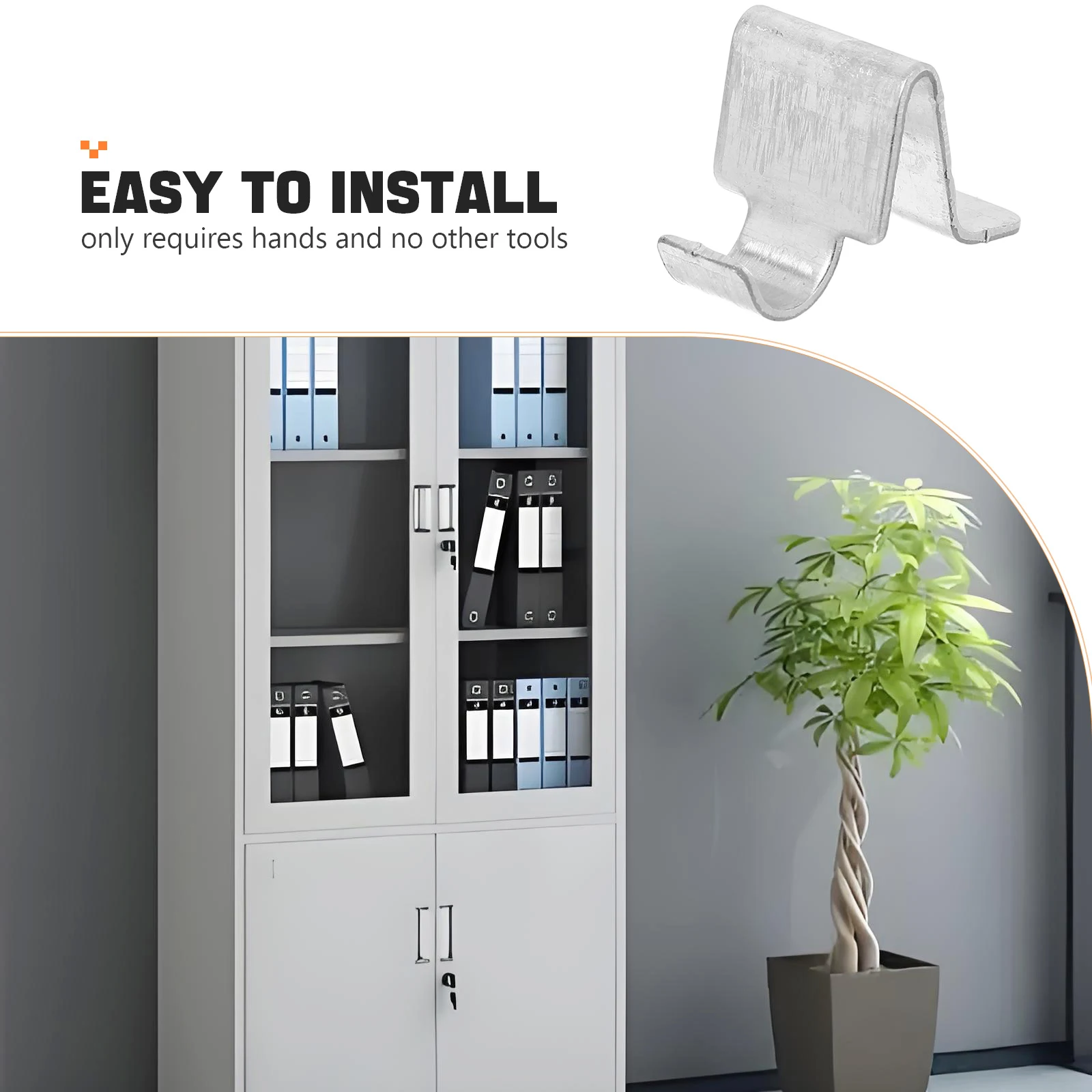 

20pcs Heavy-Duty Metal Shelf Clips Sturdy Stainless Steel Cabinet Shelf Support Versatile For Office Home Closet Shelving