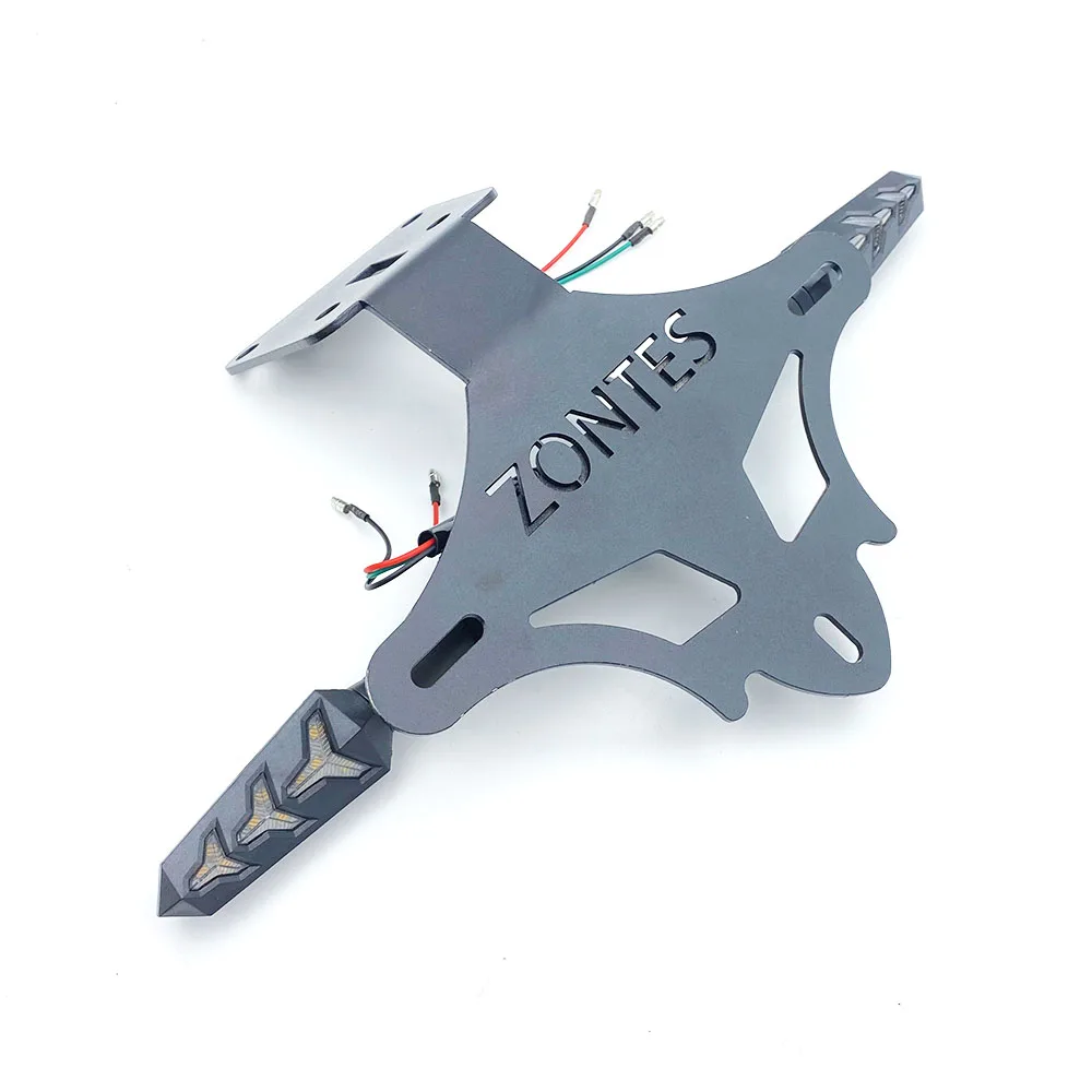 Fit ZONTES ZT310 Rear Taillight License Plate Holder License Plate Light Turn Signal For ZONTES 310T 310R 310X 310T1 310R1 310X1