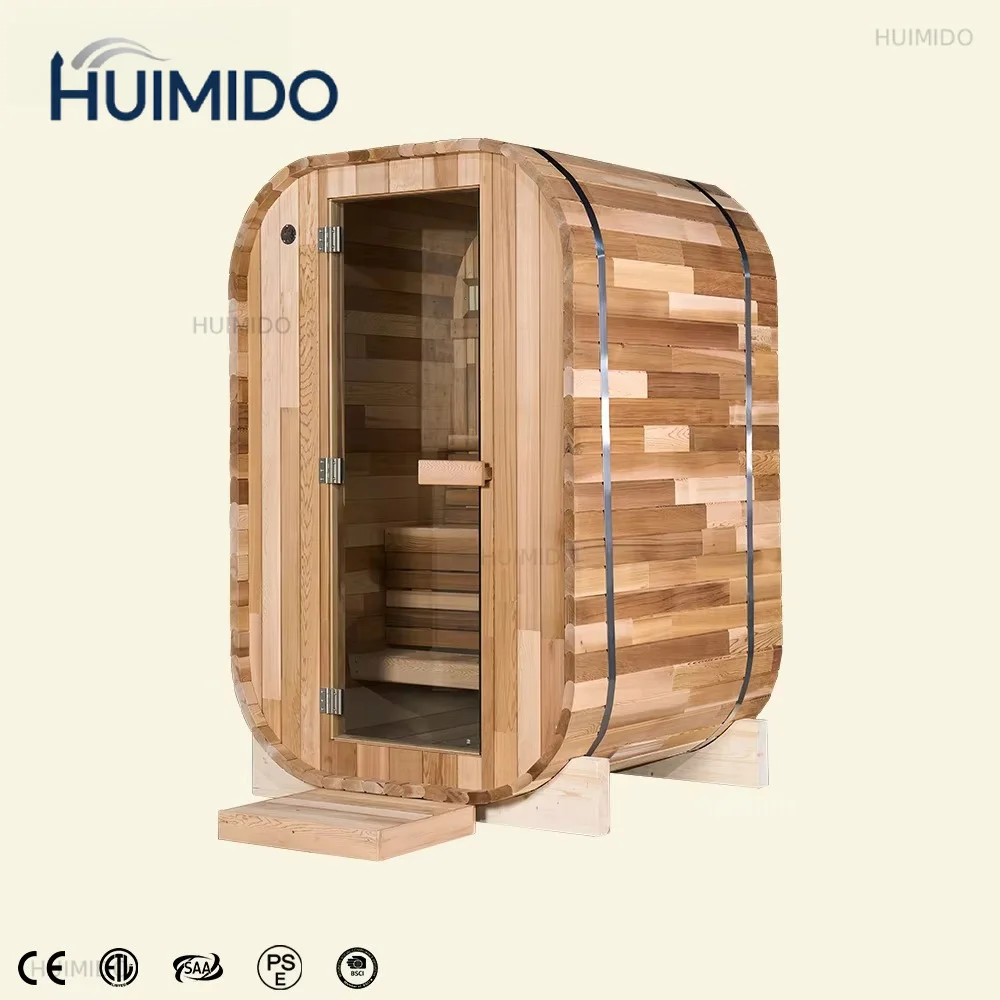 1-Person cube sauna, compact capsule sauna, suitable for personal recovery and healing, customizable