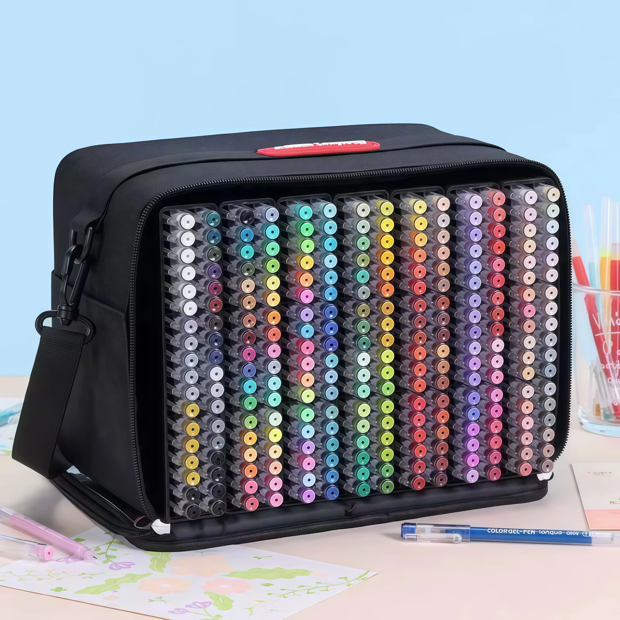 Languo 234colors/252 PCS Multi-Color Handbook Pen 0.6mm Large Capacity Gel Pen Marker Pens Set School Office Supplies Stationery