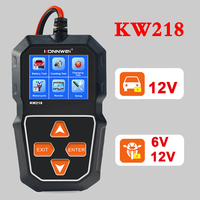 KONNWEI KW218 Car Battery Tester 6V 12V Battery System Analyzer 100-2000CCA Cranking Charging Test Tools For Auto Motorcycle