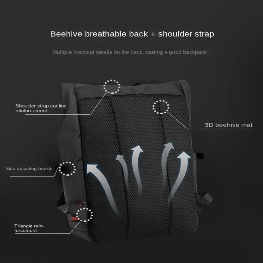 Mochila informal de nailon para hombre, morral de negocios de gran capacidad, resistente al desgaste, para ordenador portátil de viaje, impermeable, para estudiante