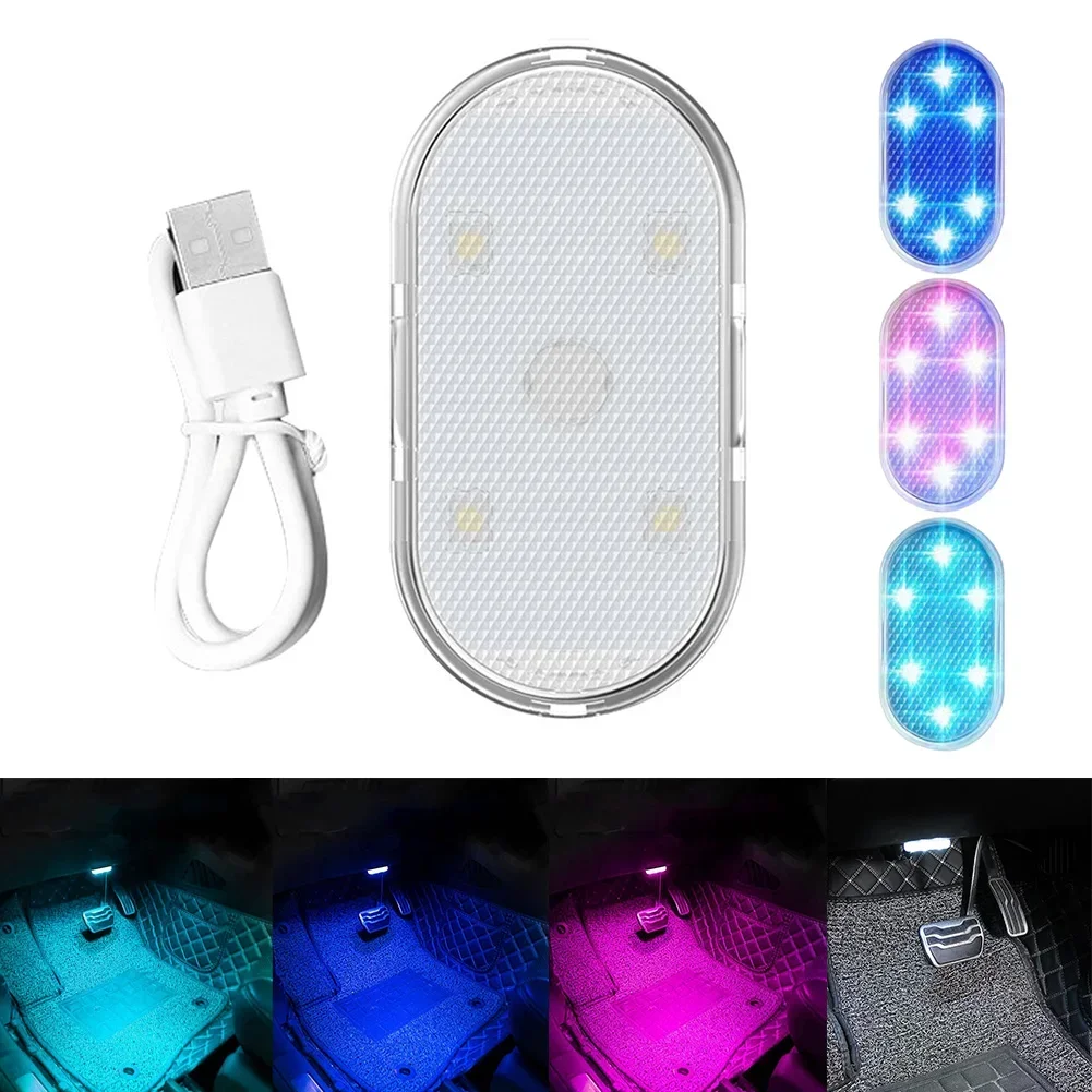 سيارة الداخلية ضوء 6 LED اللمس الاستشعار السيارات سقف السقف القراءة مصباح LED ضوء الليل USB شحن سيارة التصميم أضواء القراءة