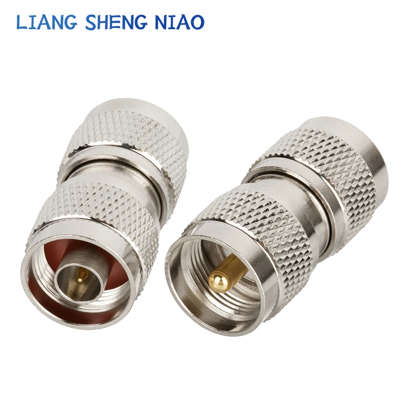 1pcs UHF PL259 SO239 TO N Connector UHF Male Jack To N Male Plug RF Coax Connector Straight Adapter SL16 N TYPE Crossover sub