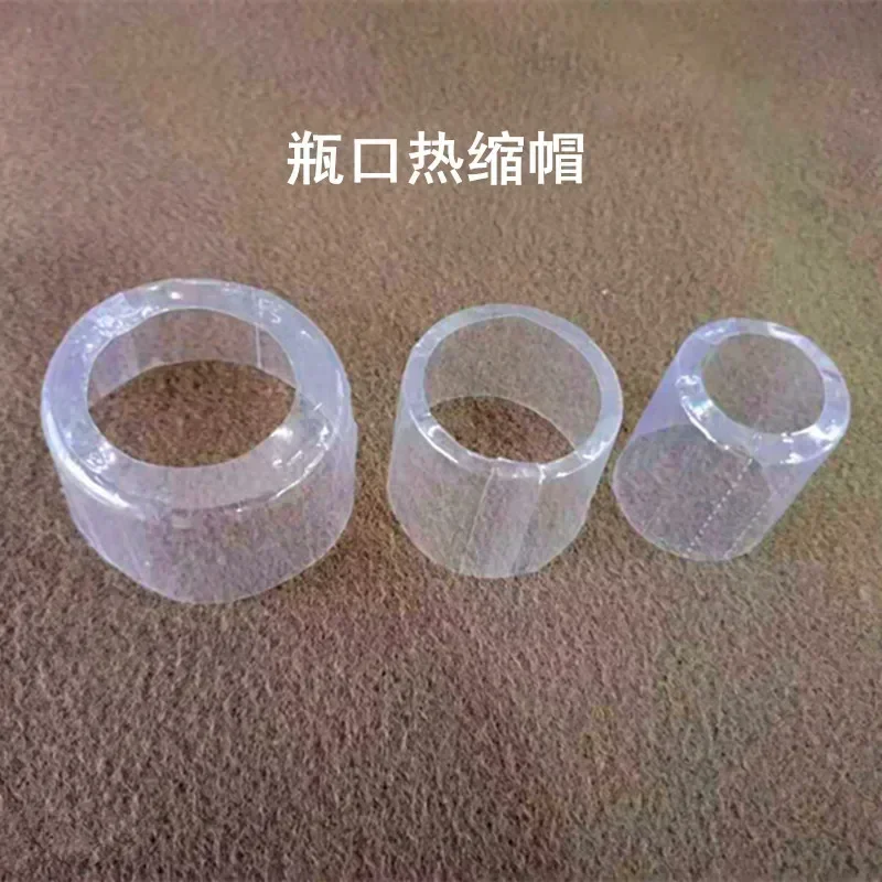 200pcs Wine Bottle Mouth Sealing Sleeve Case Red Wine Glass Hot Bottles Seal Bag Bottle Caps Transparent Heat Shrink Film view 2