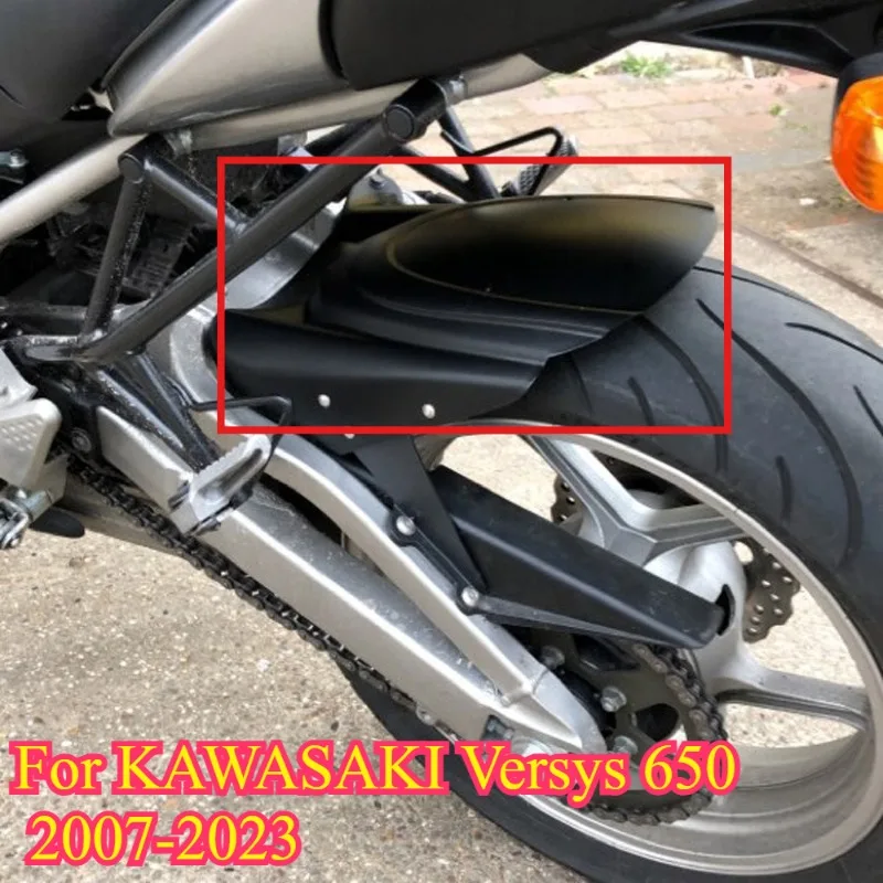 

1PC Motorcycle Rear Fender Cover Wheel Hugger Mudguard Splash Guard for Kawasaki Versys 650 KLE650 2007-2023 Versys650 KLE 650