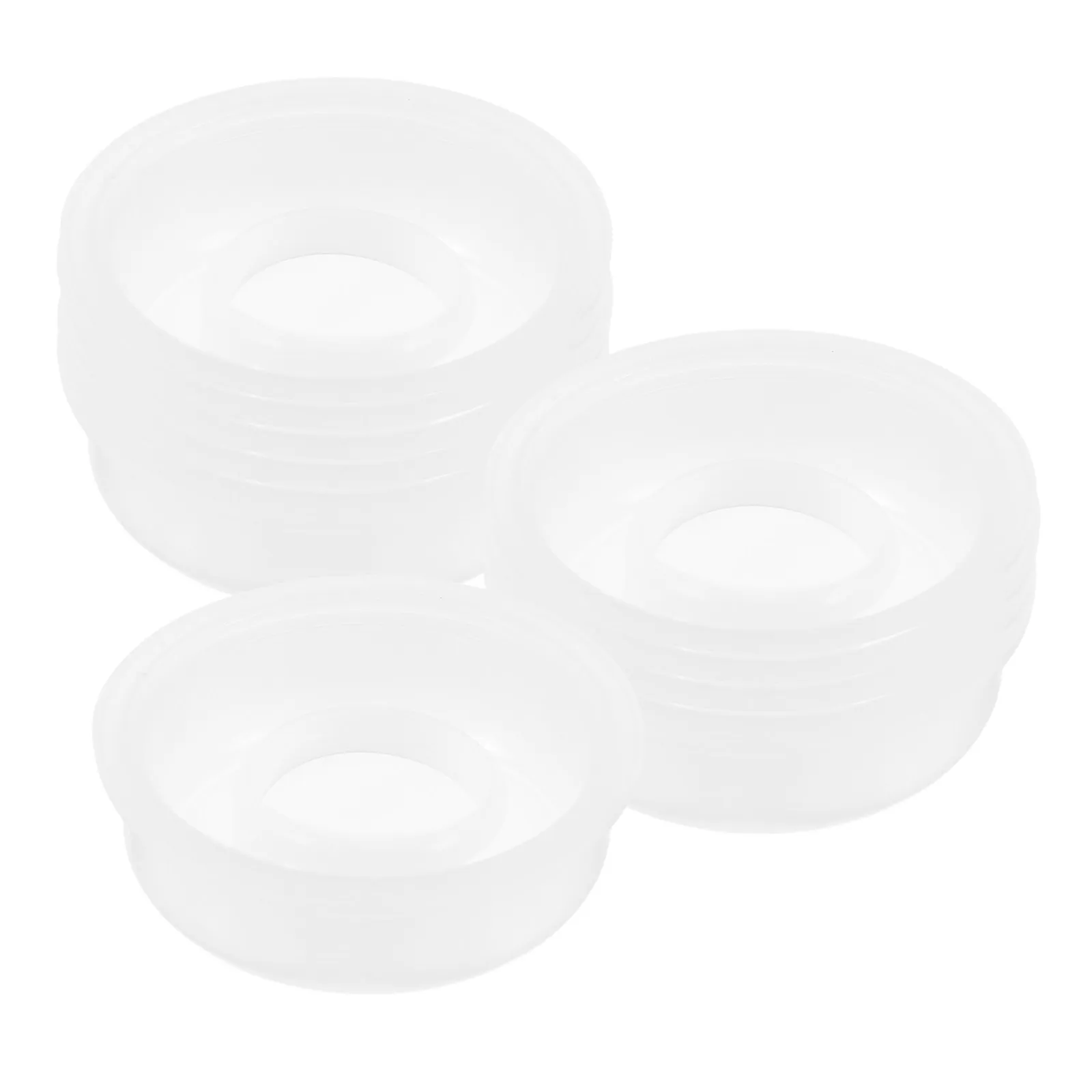 10Pcs Plastic Chemical Bucket Lids 20-25L Leak Proof Screw Seal Inner Lid Pull Ring for Paint Storage Pet Food Chicken Feed