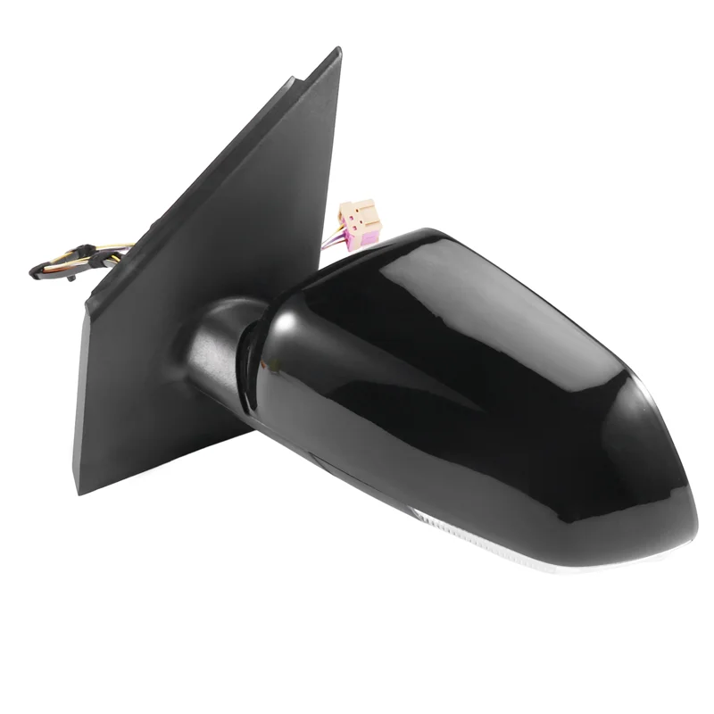 

AB96-Car Rearview Mirror Assembly Exterior Door Side Wing Mirror With Turn Signal Lights For VW Polo 2006-2010 Left