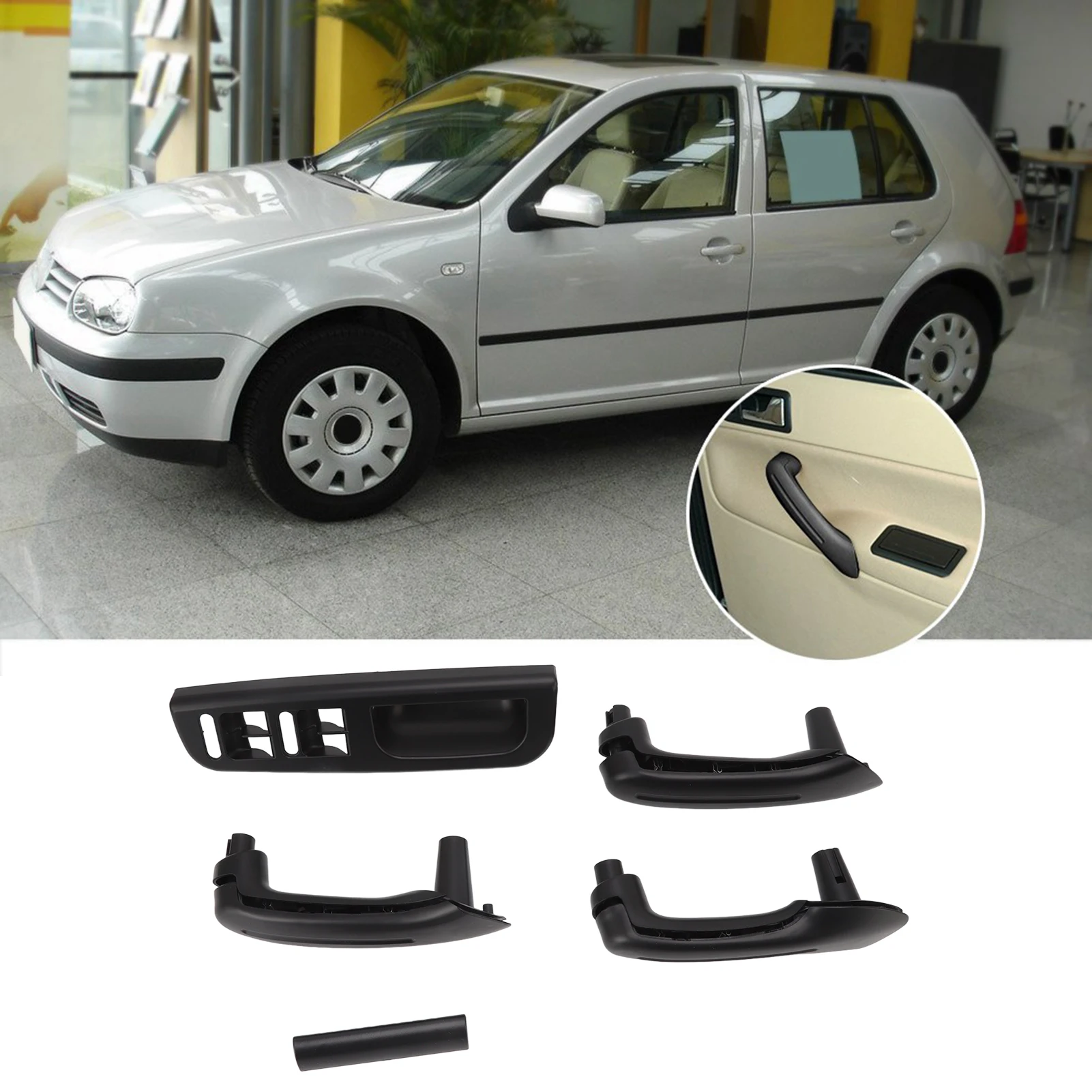 

ZK20 Master Window Switches Control Panel Trim Bezel Interior Door Grab Handle for MK4