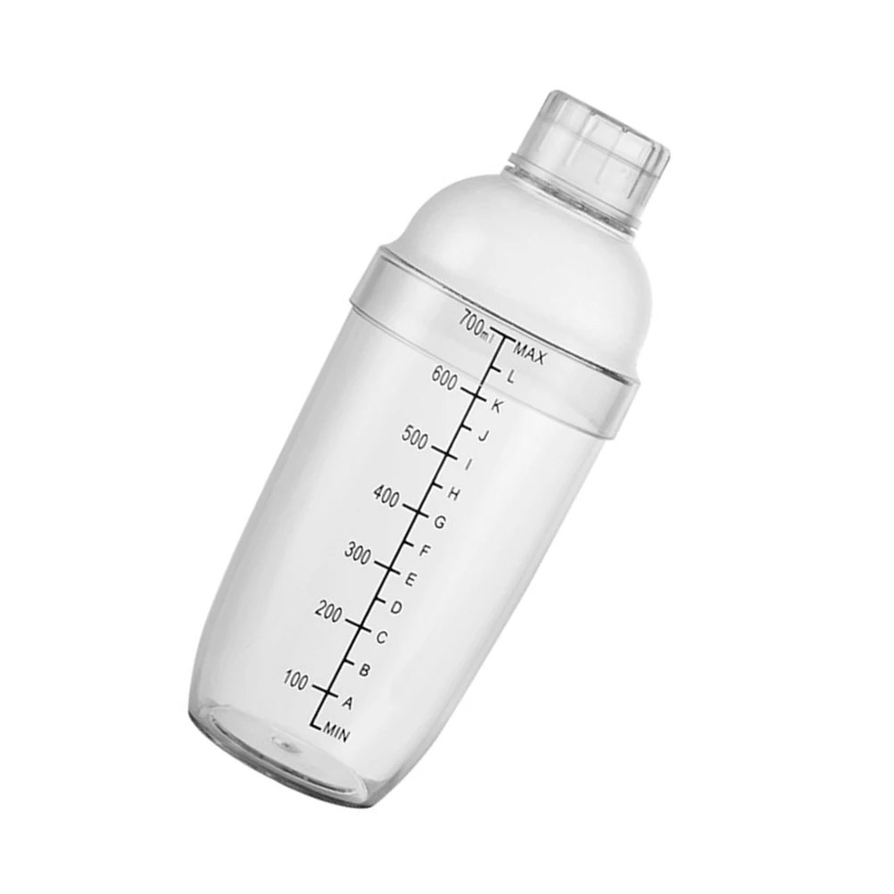 

700Ml Pc Resin Transparent Hand Shaker Anti-Fall Mixing Cup Milk Tea Bottle Antifreeze Anti-Scalding Wine Shaker