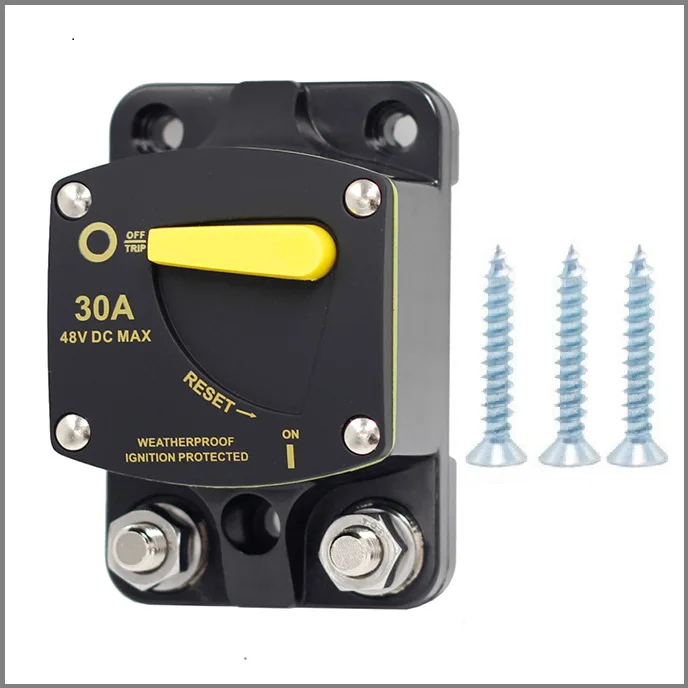 

30-300 A Amp Circuit Breaker Car Auto Boat Stereo Audio Fuse Trolling Motor Auto Car