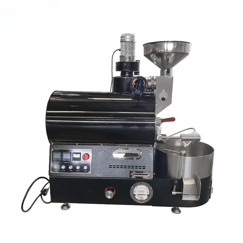 Customized 1kg Electric Gas Dual Use Coffee Bean Roaster Household Commercial Small Batch Coffee Roasting Machine Factory
