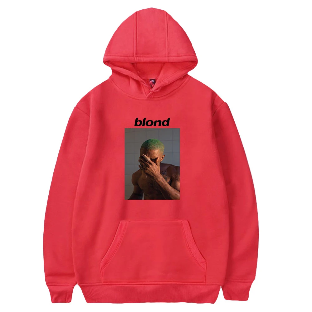 Ocean Frank Blond Hoodie Long Sleeve Pullover Women Men's Tracksuit Harajuku Streetwear Young Singer Fashion Clothes Plus Size