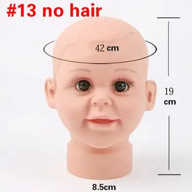 

Child Baby Boy Head Model With Vein Circumference 42/48cm Show Cap Hat Glasses Scarf Head Mannequin Window Display