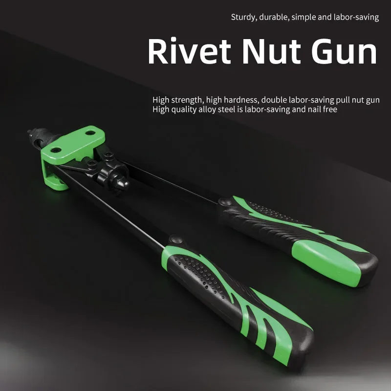 Rivet Nut Gun เครื่องมือมือเกลียวด้วยตนเอง Rivete สําหรับเมตริก M3 M4 M5 M6 M8 M10 M12 Nut ใส่ Riveter คีม Quick ติดตั้งเครื่อง