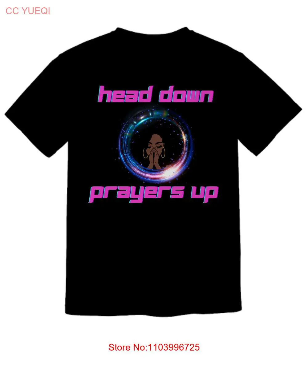 head down prayers up woman praying premium t-shirt, prayer shirt for her, gift f