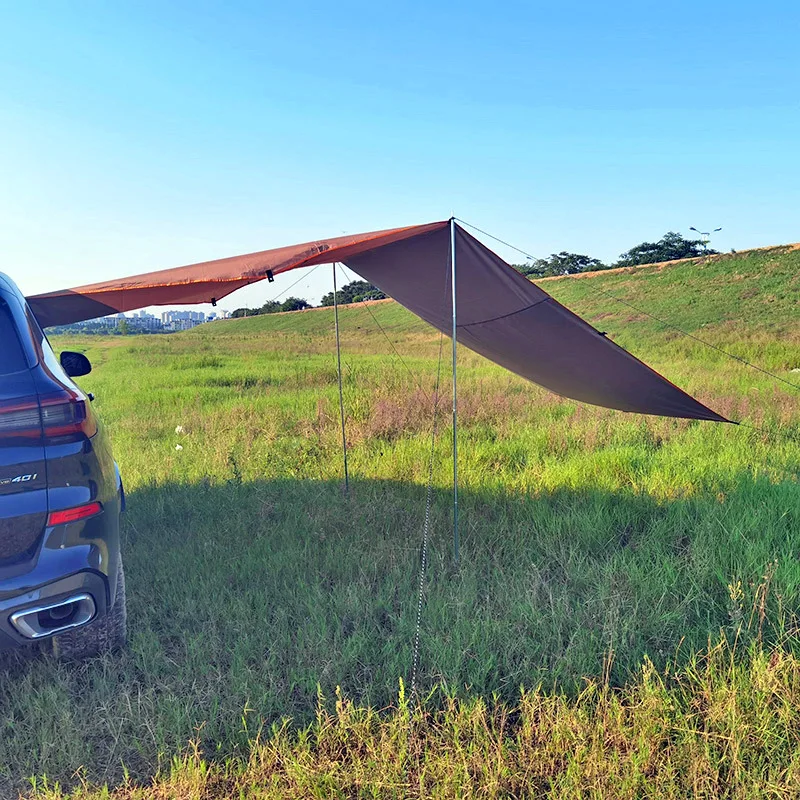 Imagem -03 - Abrigo do Carro Sombra Acampamento Lado Telhado do Carro Superior Tenda Toldo à Prova Impermeável Água uv Portátil Barraca de Acampamento Automóvel Telhado Chuva Dossel