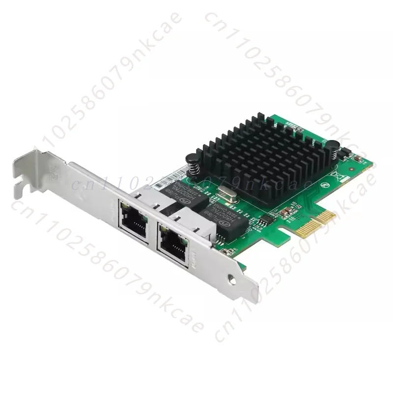 82576-T2 PCIe x1 dual electrical port Gigabit server network interface card for Intel 82576EB chip