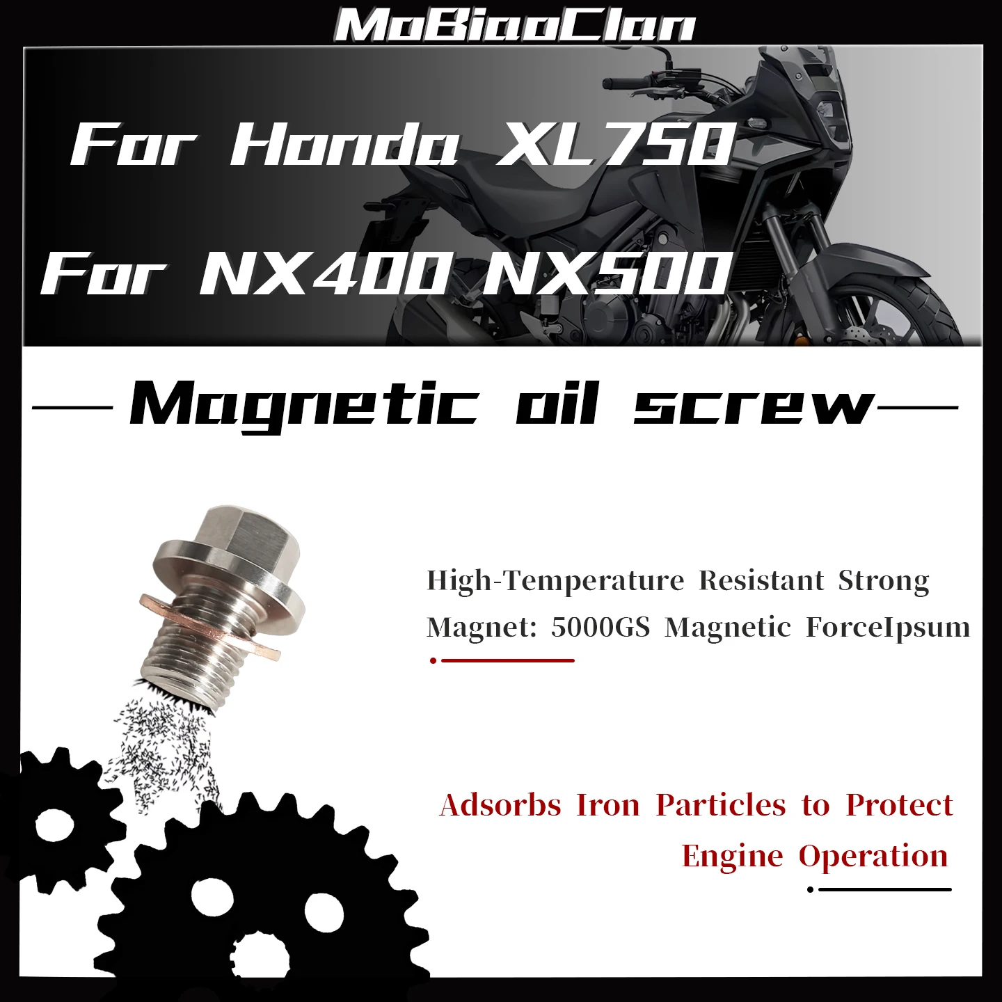 

Для HONDA NX400 NX500 NX 400 500 nx400 nx500 магнитный сливной винт из нержавеющей стали XL750 масляный винт аксессуары для мотоциклов