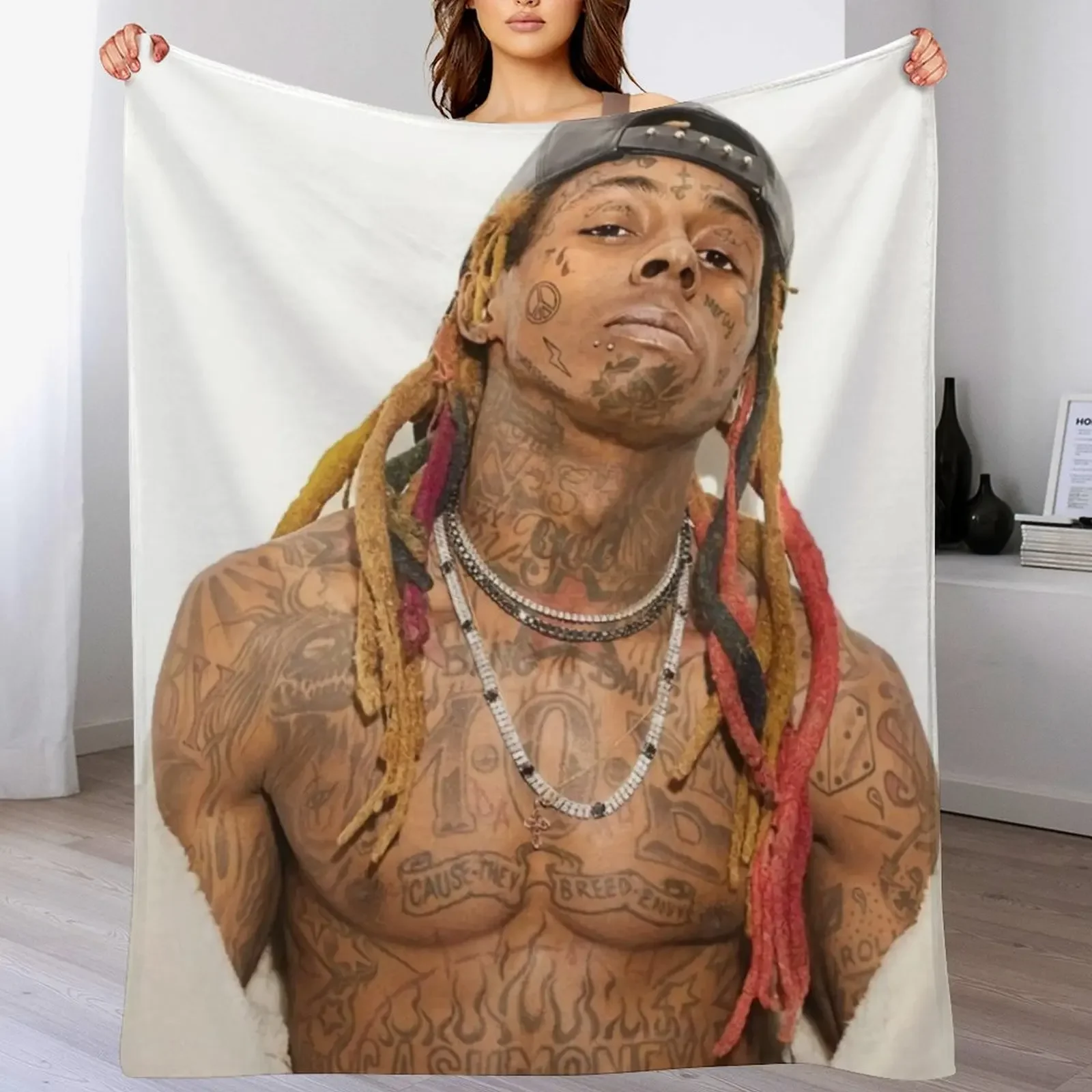 

cool wayne tattoos Throw Blanket anime Baby Sofa Throw Bed covers Blankets