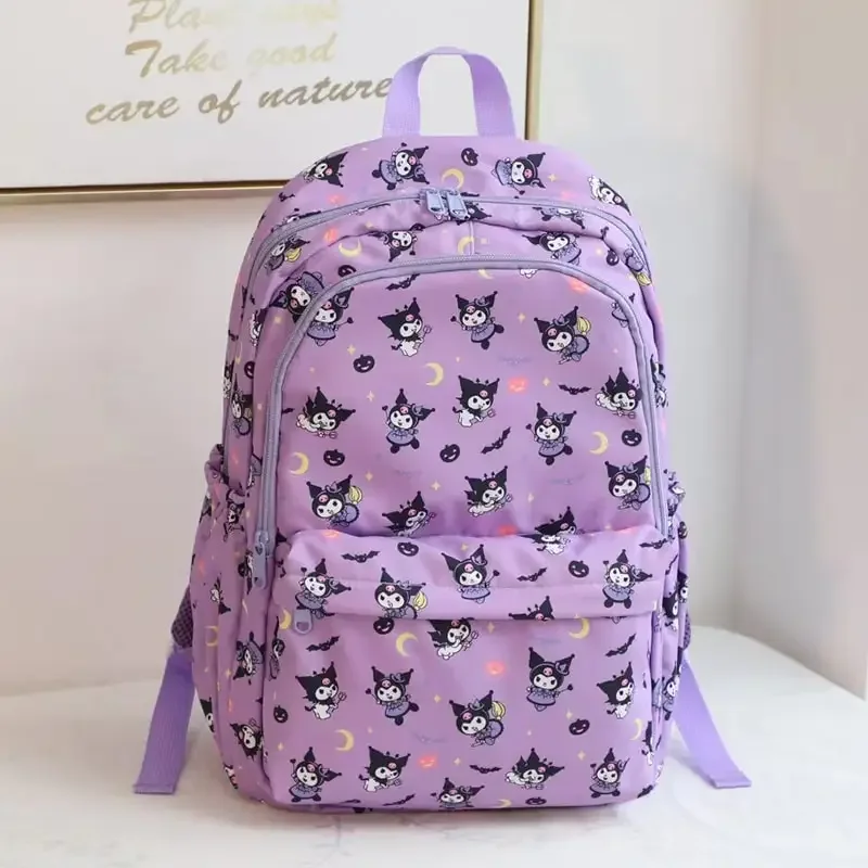 Sanrio Characters Backpack Kuromi My Melody Cinnamoroll Pompompurin Pochacco Hello Kitty Cute Anime School Bag for Kids Gift