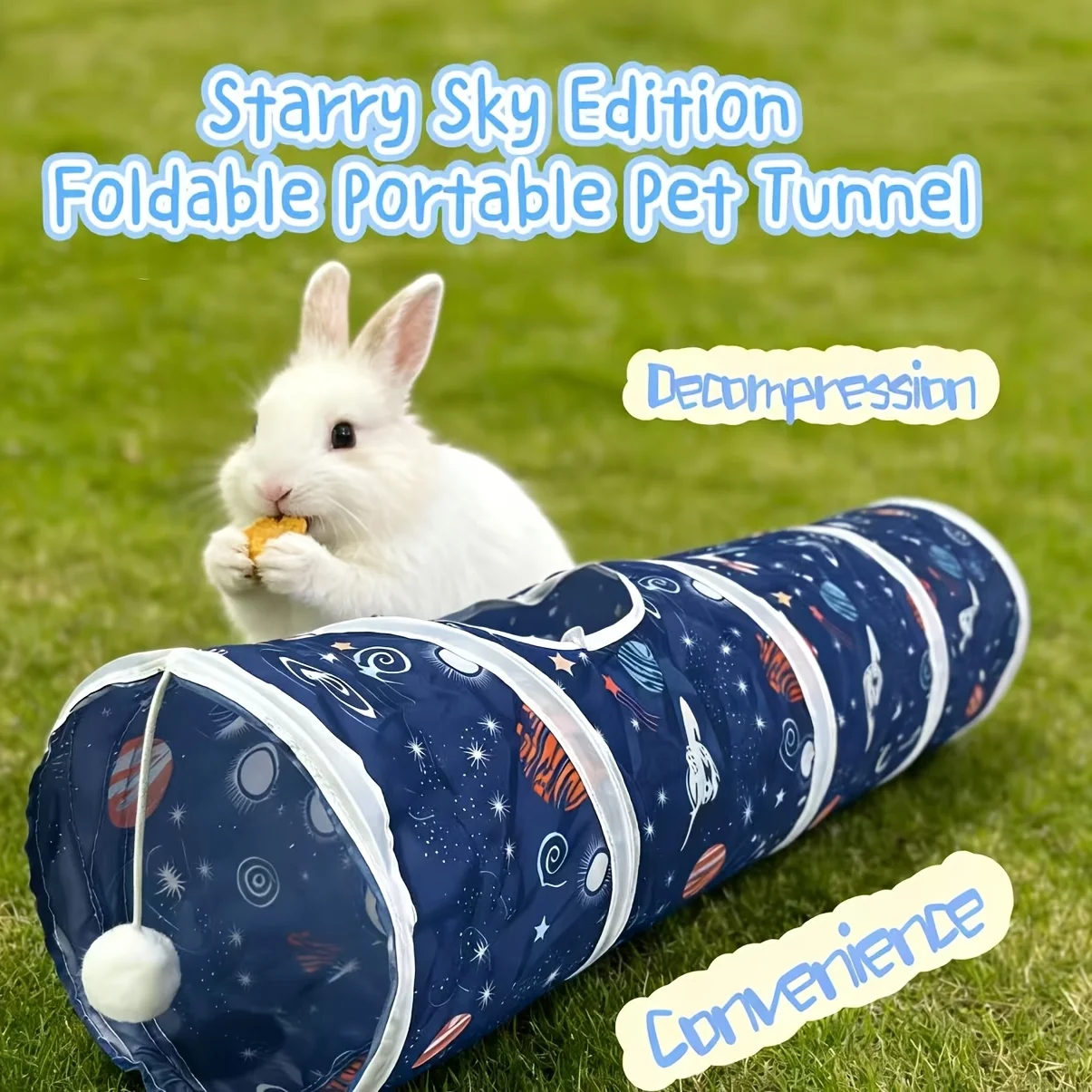 Foldable Portable Relax Pet Tunnel for Cats Rabbits Hamsters Training Channel Tubes Hamster Toys Small Hamster Accessories