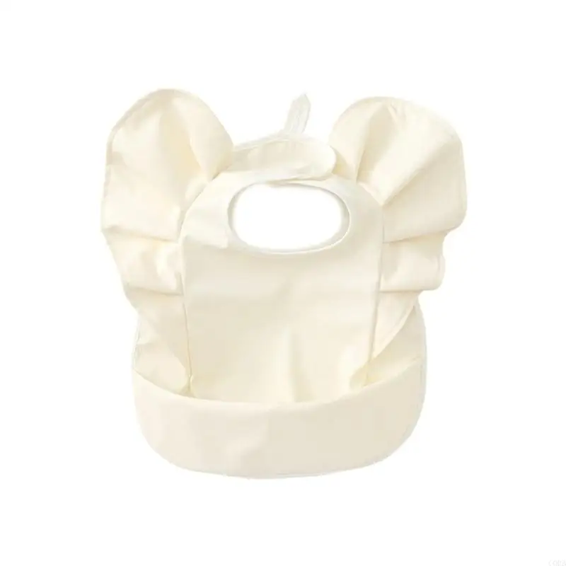 CORB Wipeable Burp Cloth Portable Foldable Adjustable Baby Bib for Newborns Infants