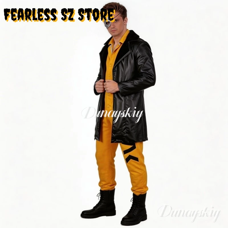 

Delta Action Cosplay Game Delta Cosplay 코스프레 Black Coat Jumpsuits Uniform Suit Halloween Party Role Play Outfit for Woman Man