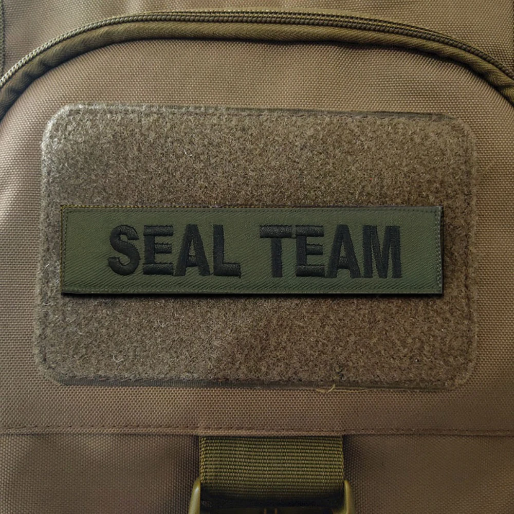 1 قطعة قسم الجيش الأمريكي 101 شريط الصدر البحرية ختم ترايدنت الدولة بدون حواف التطريز طويل التكتيكية القماش التصحيح