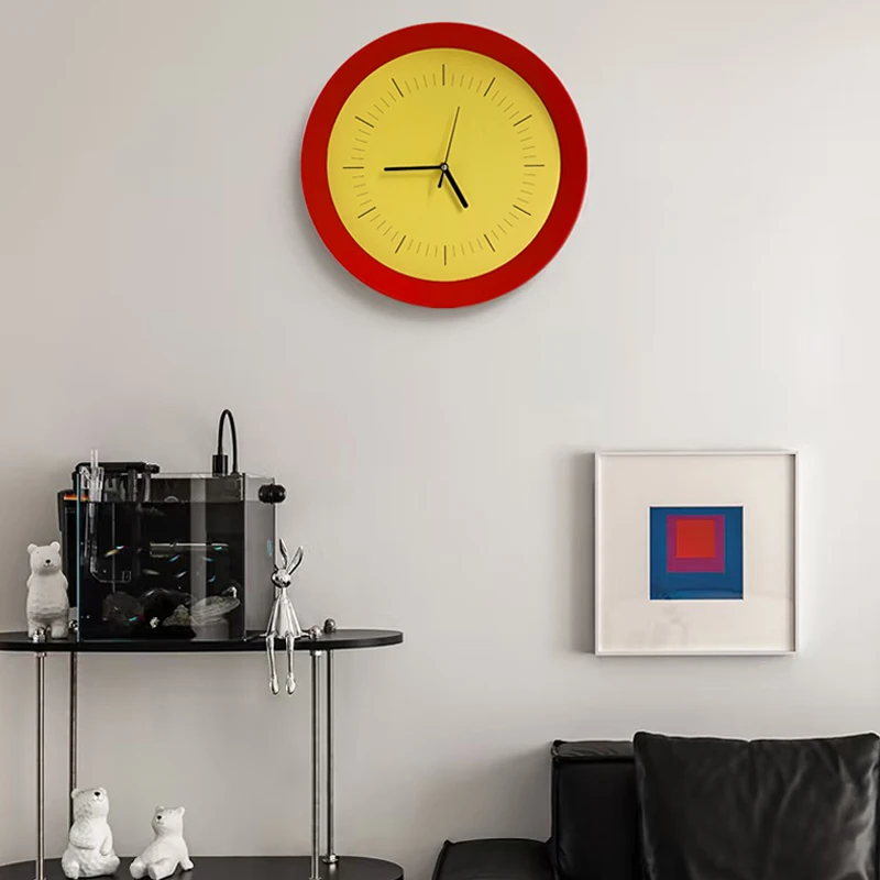 

Creative Round Resin Wall Clock Home Bedroom Wall Decoration Pendant Living Room Decoration Pointer Clock Wall Watch Nordic