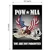 Pow Mia Eagle Garden Flag 12 x 18 Inch Double Sided Burlap You are Not Forgotten Patriotic Military Garden Flags Farmhouse Y llz