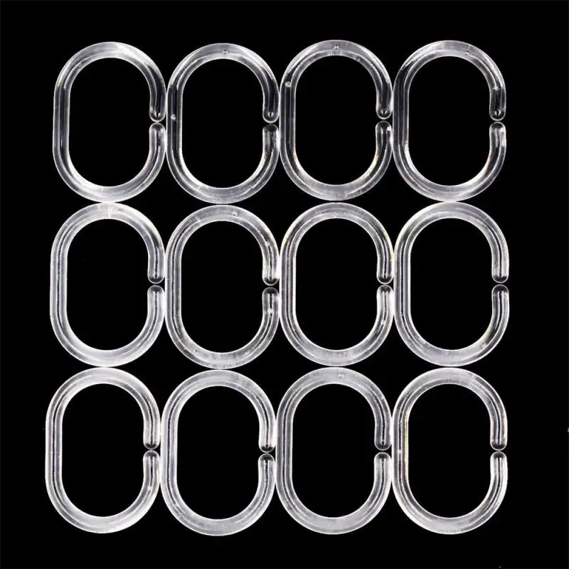 Hanging Ring 1 Box Widely Used Distorted At Will Universal Size Easy To Install Household Products Bathroom Hook Transparent