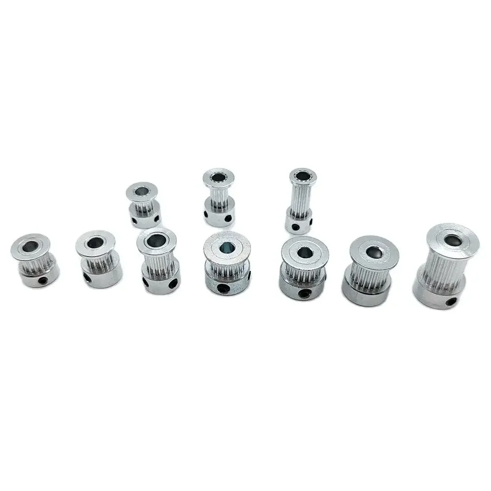 Polea 2GT de 12, 14, 15, 16, 17, 18, 19, 20, 21, 22, 23, 24 dientes de diámetro 4/5/6/6, 35/8mm para correa de distribución de 6mm y 10mm de ancho,